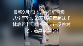 最新9月流出，特推新晋级，八字巨乳，洛丽塔裸舞萌妹【林鹿希】门槛福利，正反差对比，道具紫薇 (3)