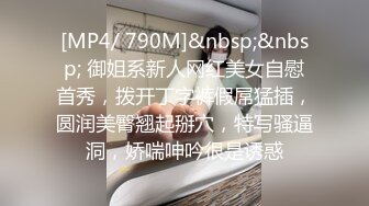 [MP4/ 790M]&nbsp;&nbsp; 御姐系新人网红美女自慰首秀，拨开丁字裤假屌猛插，圆润美臀翘起掰穴，特写骚逼洞，娇喘呻吟很是诱惑