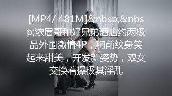 [MP4/ 481M]&nbsp;&nbsp;浓眉哥和好兄弟酒店约两极品外围激情4P，胸前纹身笑起来甜美，开发新姿势，双女交换着操极其淫乱