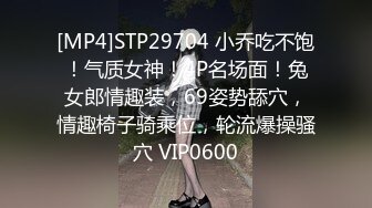 [MP4]STP29704 小乔吃不饱！气质女神！4P名场面！兔女郎情趣装，69姿势舔穴，情趣椅子骑乘位，轮流爆操骚穴 VIP0600