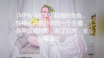 [MP4/ 667M] 超胸的兔兔，性格很好很开朗的一个主播，多种道具自慰，剃了白虎，全程露脸