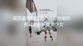 高质量情侣情趣酒店打炮偷拍，很淑女的长腿美少女