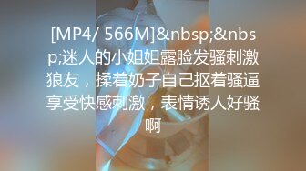 [MP4/ 566M]&nbsp;&nbsp;迷人的小姐姐露脸发骚刺激狼友，揉着奶子自己抠着骚逼享受快感刺激，表情诱人好骚啊