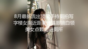 8月最新流出顶级手持厕拍写字楼女厕近距离拍逼眼镜白领美女点颗烟进厕所